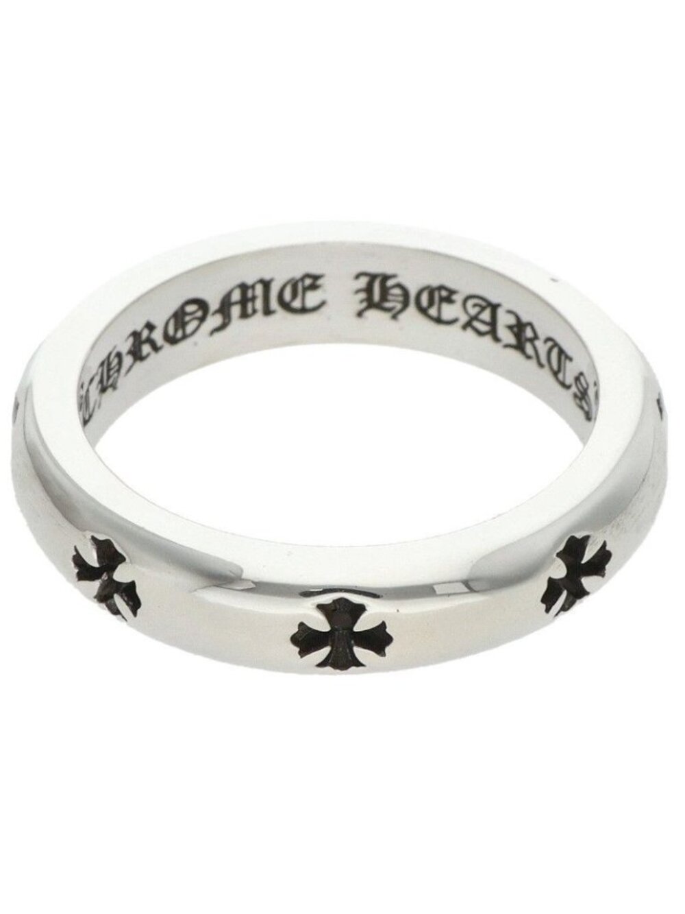 Chrome Hearts Negative CH Plus Silver Ring